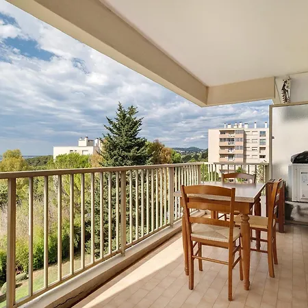 Aube Marine 2p Vue Mer, Piscine Apartman Antibes